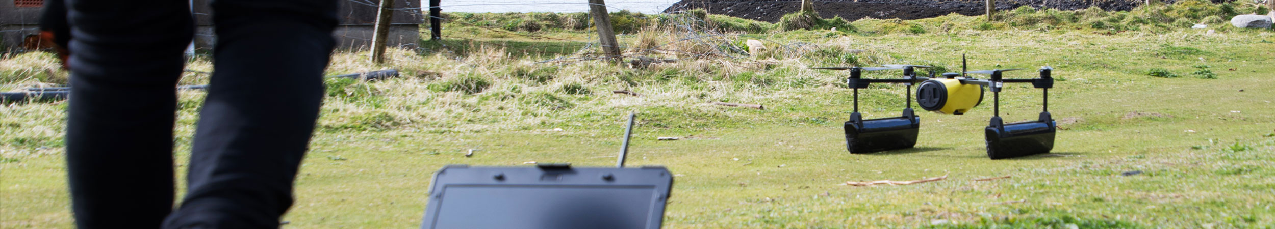 a water sampling AUV being tested